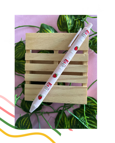 Strawberry Milk Print Pen