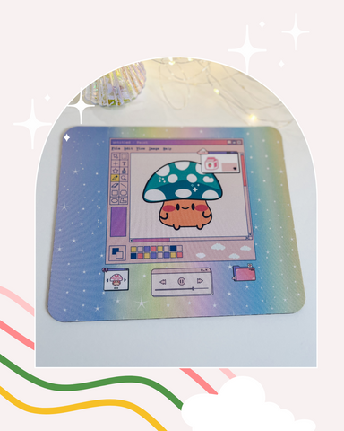 Kawaii Mushroom Mousepad