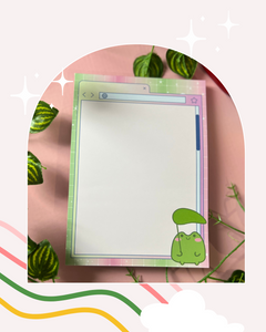 Frog Browser Notepad, 5x7 Notepad
