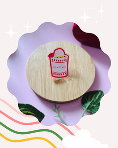 Cute Cup Instant Noodle Acrylic Pin
