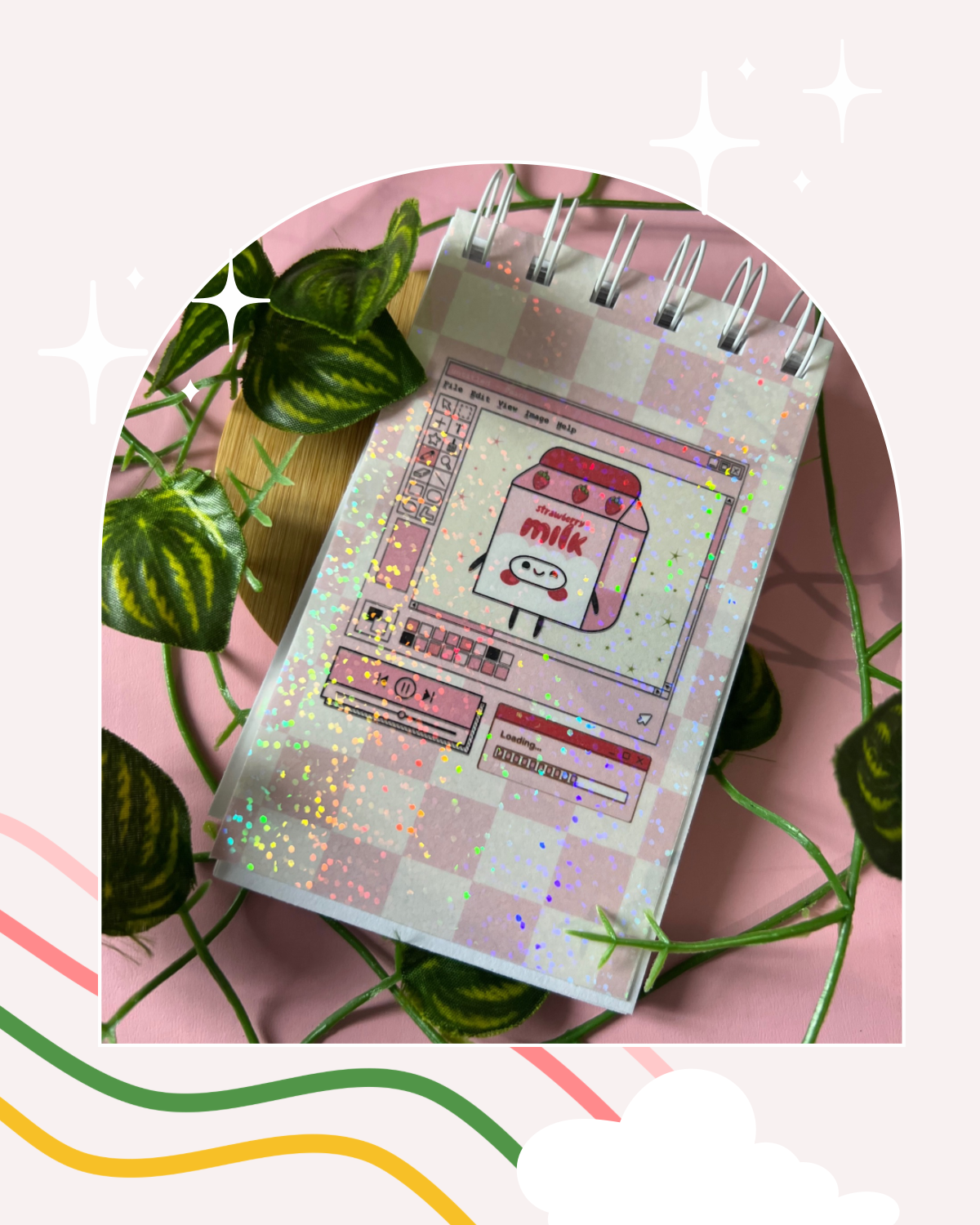 Strawberry Milk Carton Notepad
