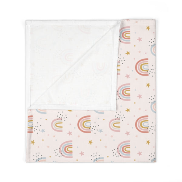 Rainbow Print Baby Swaddle Blanket