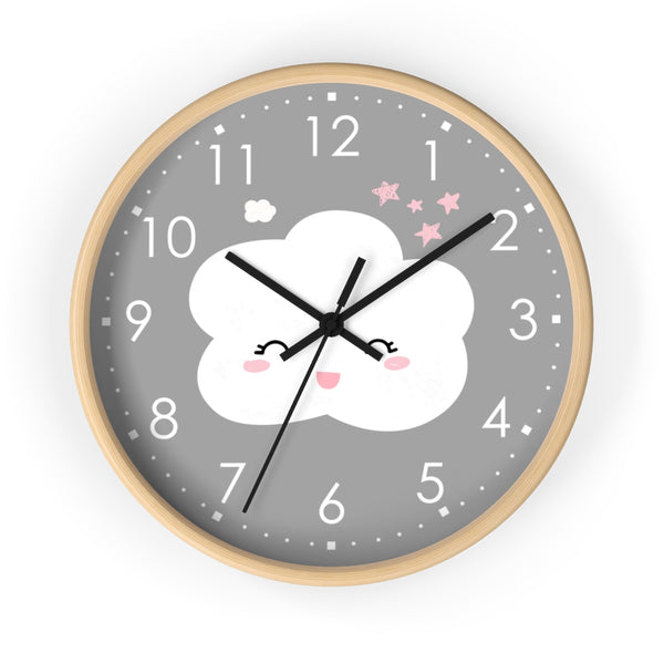 Cloud Wall clock, Kid's Wall Clock, Nursery Wall Clock, Decorative Clock