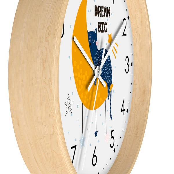 Kitten Wall Clock, Kid's Wall Clock, Decorative Kid's clock, Nursery Clock
