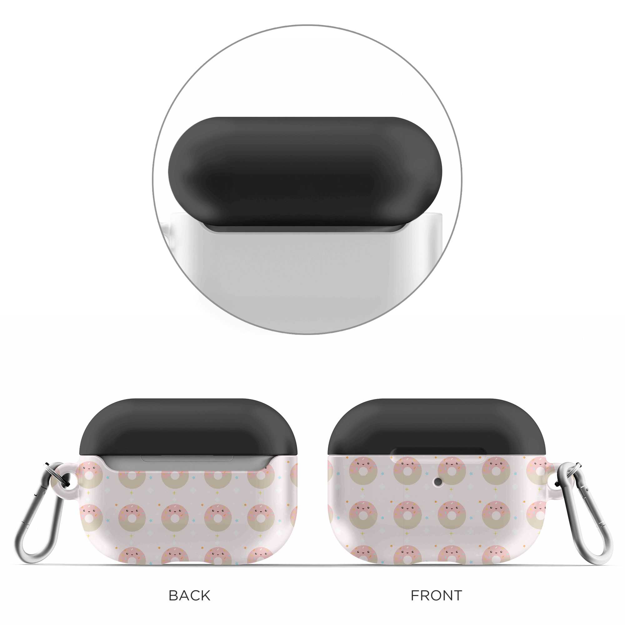 Donut Print All Over Full Print Custom Airpod Pro Case