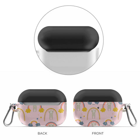 Rainbow Sloth All Over Full Print Custom Airpod Pro Case