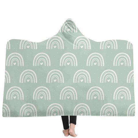 Rainbow Custom Hooded Blanket