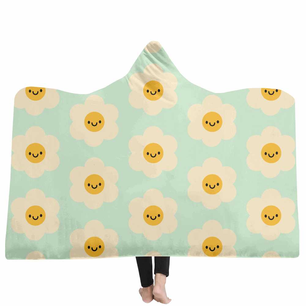 Flower Custom Hooded Blanket