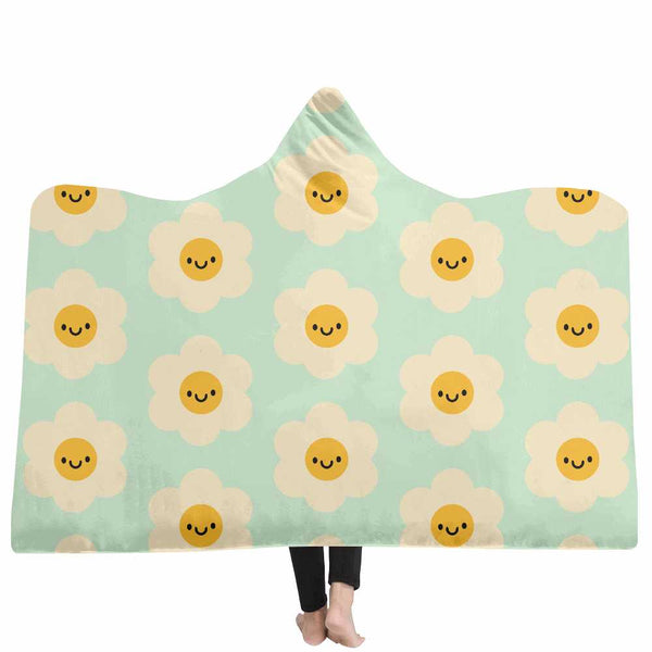 Flower Custom Hooded Blanket