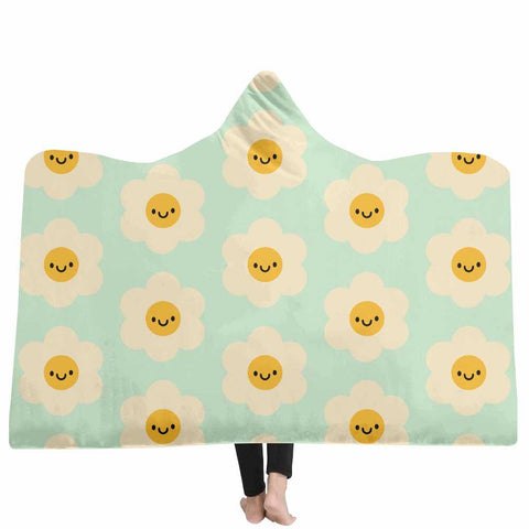 Flower Custom Hooded Blanket