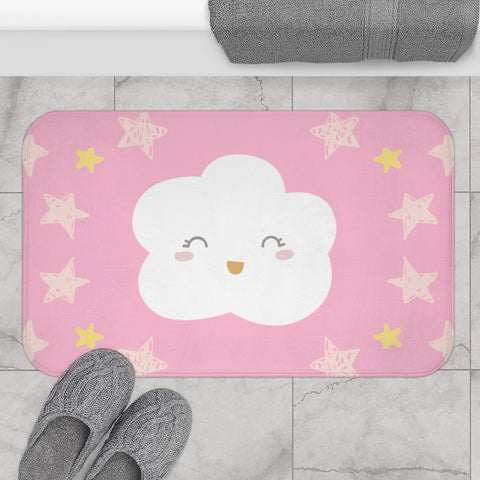 Bath Mat, Bath Decor, Bathroom Decor, Bath Rug, Modern Bath Rug, Scandinavian Bath Rug, Cute Bath Rug, Cute Bath Decor, Scandinavian Bath Decor, Cloud Bath Mat, Cloud Bath Rug, Cloud Print, Kids Bathroom Decor, Kids Bath Mat, Kids Bath Rug