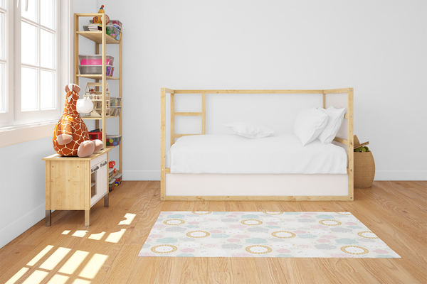 Cloud Area Rugs, Scandinavian Print Rug, Nursery Cloud Theme, Kids' Area Rug, Playroom Rug, Kids' Modern Decor, Children's Bedroom