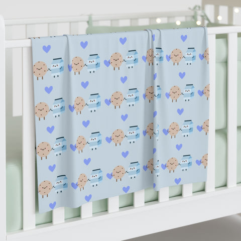 Milk and Cookie Baby Swaddle Blanket