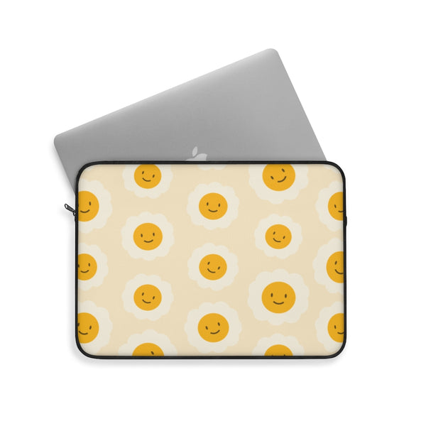 Happy Face Laptop Sleeve, Laptop Sleeve, Laptop Sleeve, Laptop Cover, Office Supply, Desktop Accessories, Laptop Accessories, College Gift, Work From Home Gift, WFH