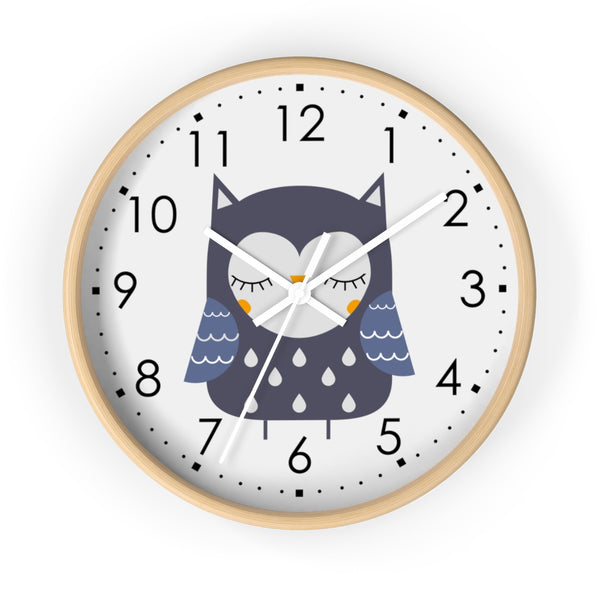 Owl Wall clock, Decorative Clock, Kid's Wall Clock, Nursery Wall Clock