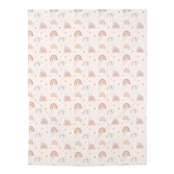 Rainbow Print Baby Swaddle Blanket