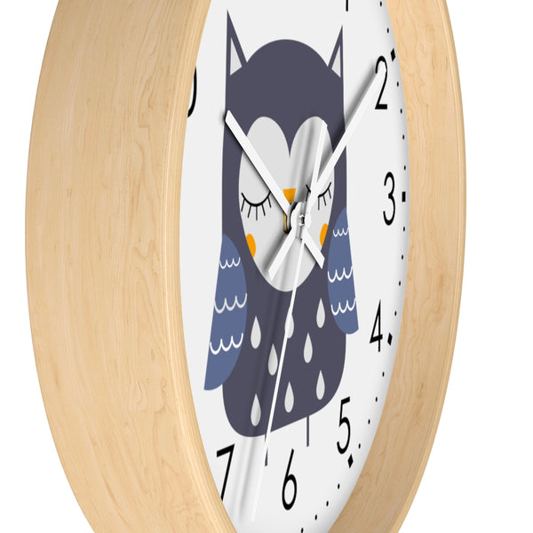 Owl Wall clock, Decorative Clock, Kid's Wall Clock, Nursery Wall Clock