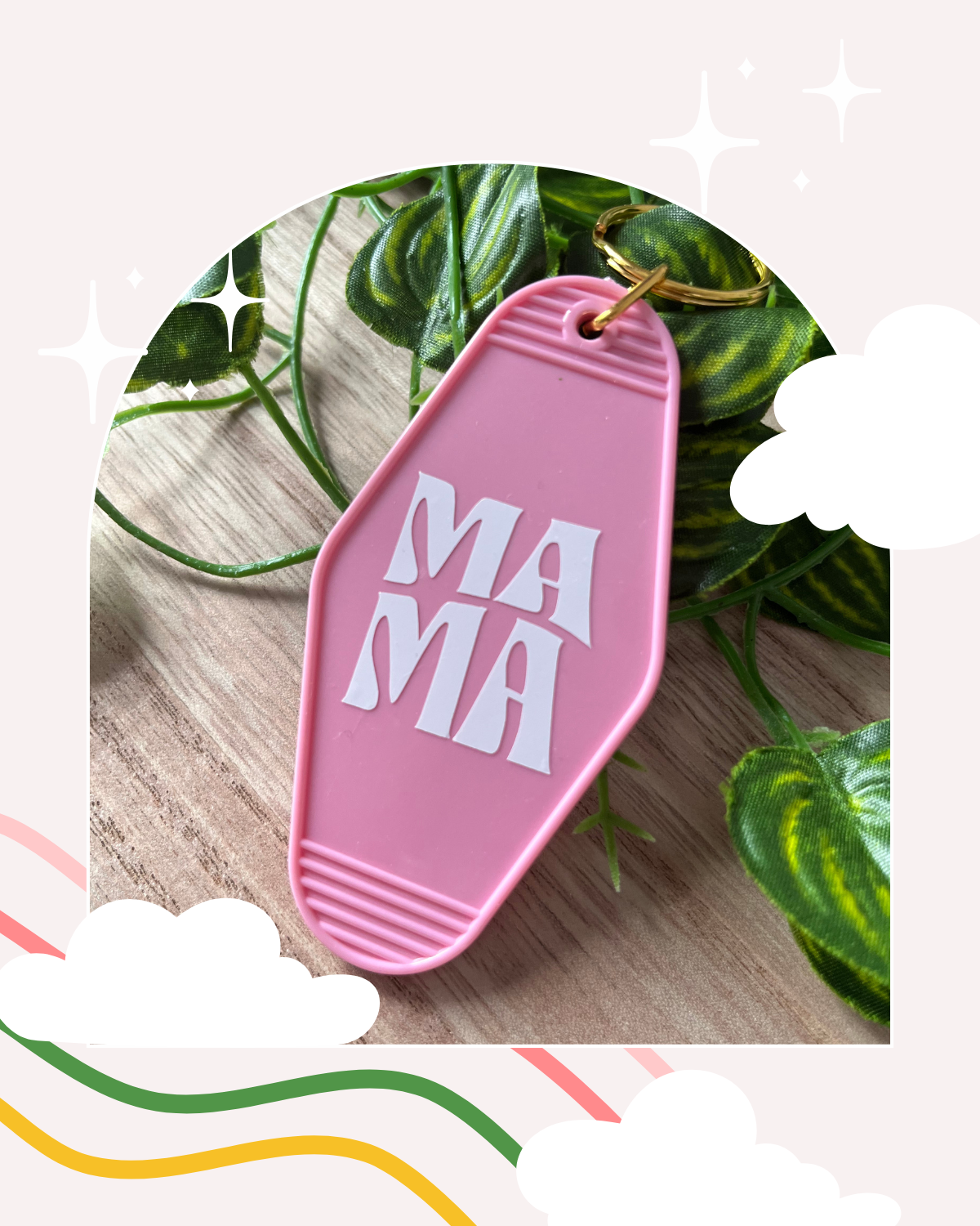 Motel Keychain, Mama Keychain, Cool Mom, Trendy Gift, Cool Mom