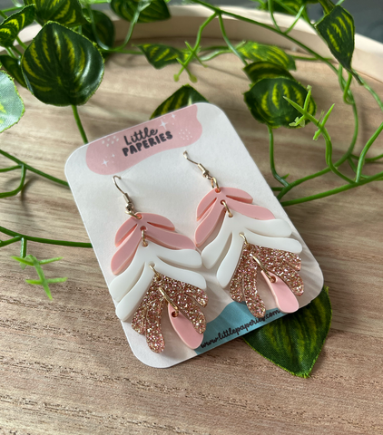 Tropical Leaf Earrings