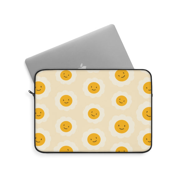 Happy Face Laptop Sleeve, Laptop Sleeve, Laptop Sleeve, Laptop Cover, Office Supply, Desktop Accessories, Laptop Accessories, College Gift, Work From Home Gift, WFH