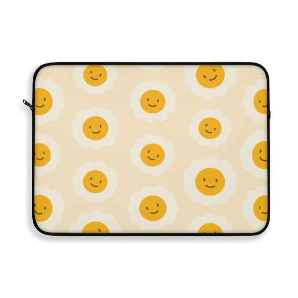 Happy Face Laptop Sleeve, Laptop Sleeve, Laptop Sleeve, Laptop Cover, Office Supply, Desktop Accessories, Laptop Accessories, College Gift, Work From Home Gift, WFH