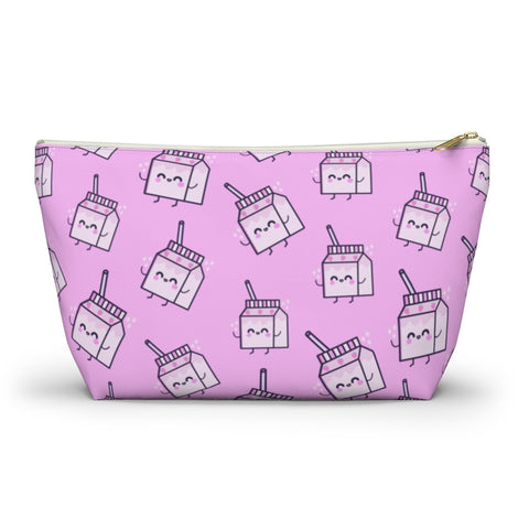 Kawaii Milk Accessory Pouch w T-bottom