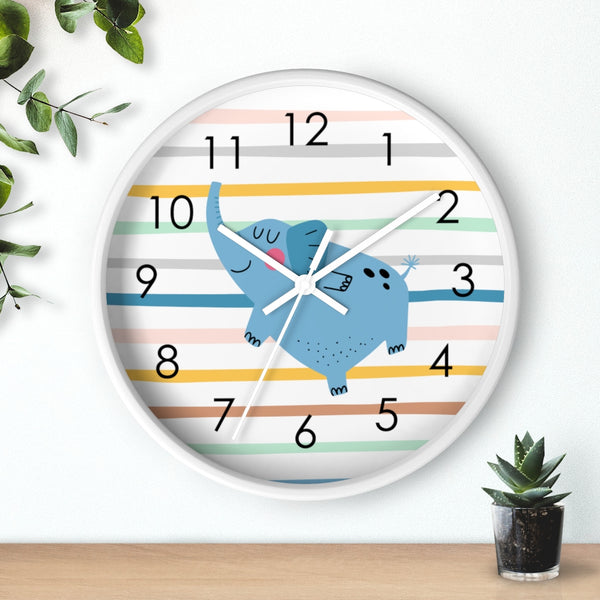 Elephant Wall Clock, Kid's Wall Clock, Nursery Wall Clock, Decorative Wall clock