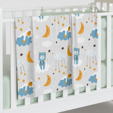 Moon Bear Baby Swaddle Blanket