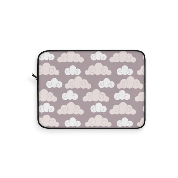 Cloud Print Laptop Sleeve, Laptop Sleeve, Laptop Cover, Office Supply, Desktop Accessories, Laptop Accessories, College Gift, Work From Home Gift, WFH