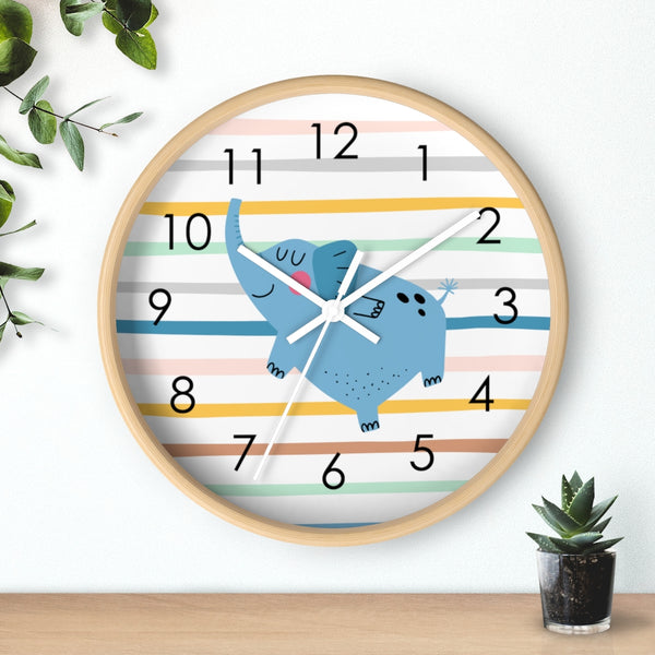 Elephant Wall Clock, Kid's Wall Clock, Nursery Wall Clock, Decorative Wall clock