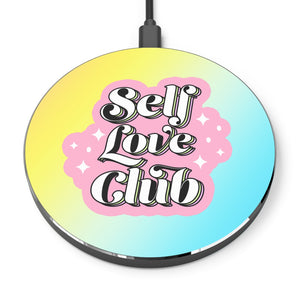 Self Love Club Wireless Charger, Wireless Charger, Phone Accessory, Tech Accessory, Wireless Charger, Work From Home, Qi Wireless Charger