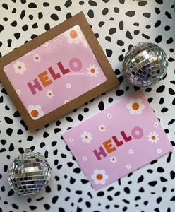 Hello Greeting Cards, Motivation, Greeting Cards, Positivity, Stationery, Galentines, Good Vibes, Uplifting Card, Encouragement