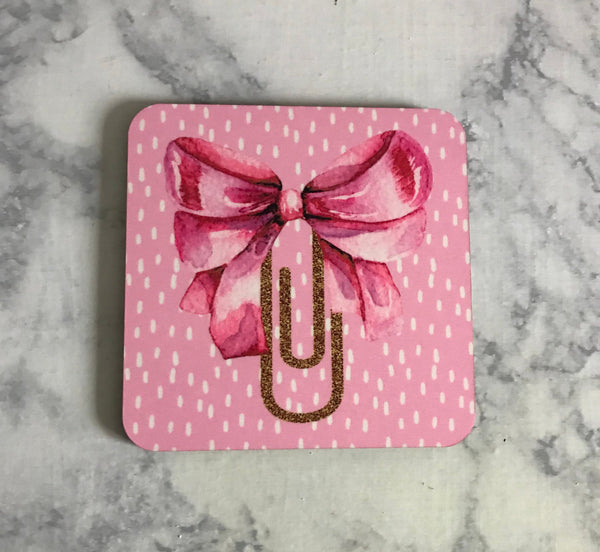 Happy Girl Coasters - 5 Set Cork Bottom Coasters