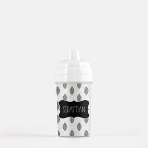 Leaf Print, Sippy Cup, Personalized Sippy Cups, Custom Sippy Cups, Baby Shower Gift, First Birthday Gift, Custom Sippy, Toddler Sippy Cup