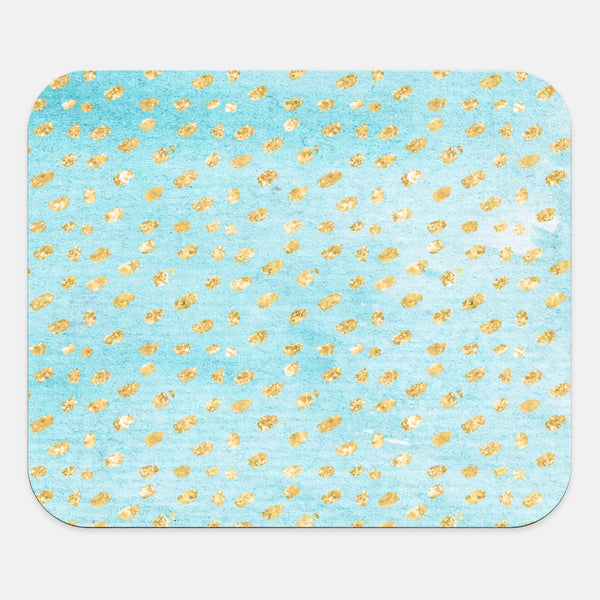 Sparkly Gold, Teal, Mouse Pad, Desk Accessories, Office Decor for Women, Funny Office Gifts, Co-worker Gift, Work From Home Gift, WFH