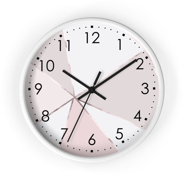 Marble Print Wall Clock, Kids Clock Wall, Modern Nursery wall Decor, Girl Wall Clock, Decorative Kids clock