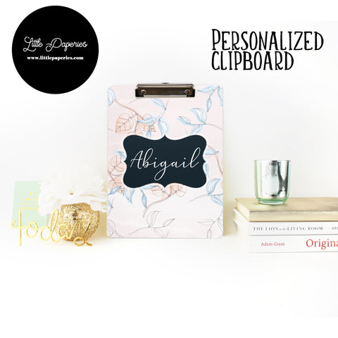 Personalized Teacher Clipboard, Personalized Clipboard, Custom Floral Clipboard, Custom Clipboard, Custom Teacher Gift, Work From Home Gift