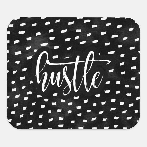 Hustle Mouse Pad, Desk Accessories, Office Decor , Funny Office Gifts, Dots Print Mouse Pad, Co-worker Gift, Work From Home Gift, WFH