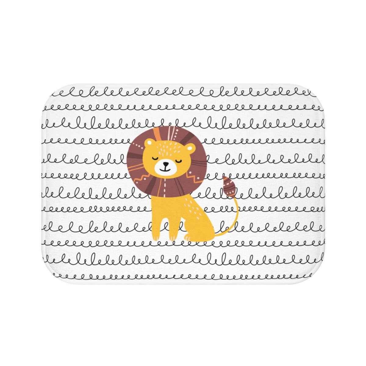 Little Lion Bath Mat, Toddler Bath Mat, Kids Bath Mat, Bathroom Decor, Kids Decor, Toddler Decor, Modern Kids Decor, Modern Toddler Decor