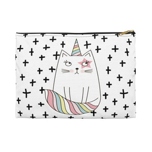 Cat Unicorn Pencil Pouch, Cat Unicorn Accessory Pouch, Back to School Pouch, Makeup Pouch, Planner Pouch, Graduation Gift, Personalized Gift