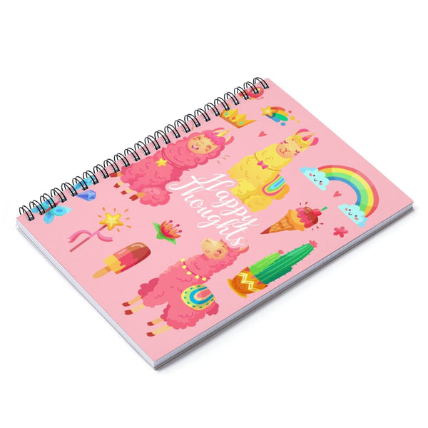 Happy Thoughts Spiral Notebook - Ruled Line