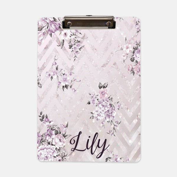 Floral Chevron Clipboard, Personalized Teacher Clipboard, Personalized Clipboard, Custom Clipboard, Custom Teacher Gift, Work From Home Gift