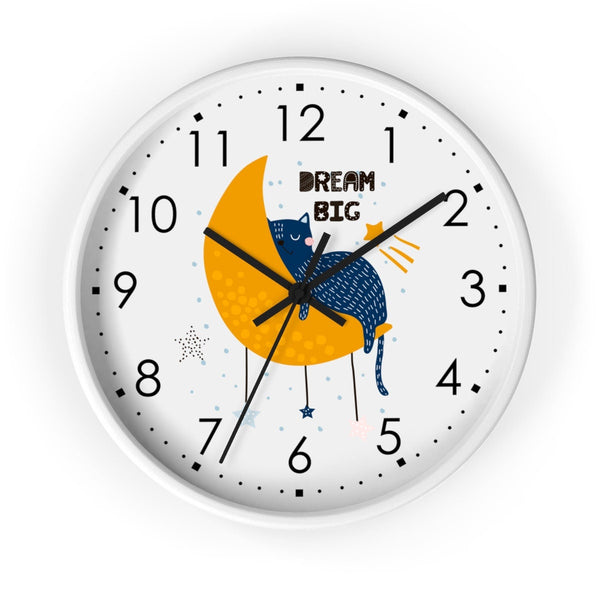 Kitten Wall Clock, Kids Wall Clock, Modern Nursery Wall Decor, Baby Wall Clock, Decorative Kids clock, Nursery Wall Clock, Nursery Clock