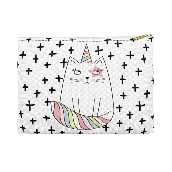 Cat Unicorn Pencil Pouch, Cat Unicorn Accessory Pouch, Back to School Pouch, Makeup Pouch, Planner Pouch, Graduation Gift, Personalized Gift