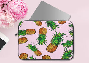 Pineapple Laptop Sleeve, Laptop Cover, Office Supply, Desktop Accessories, Laptop Accessories, Floral Accessories, Mom Boss Gift
