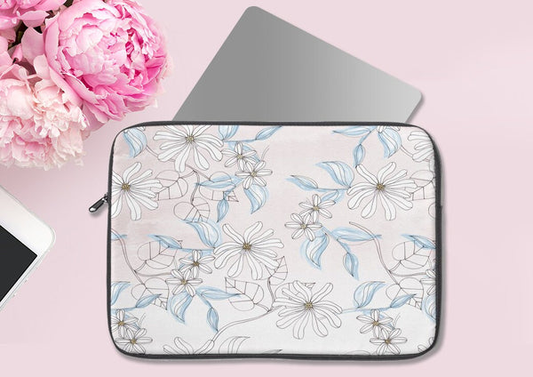 Floral Laptop Sleeve, Laptop Cover, Office Supply, Desktop Accessory, Laptop Accessory, Floral Accessories, Work From Home Gift, WFH
