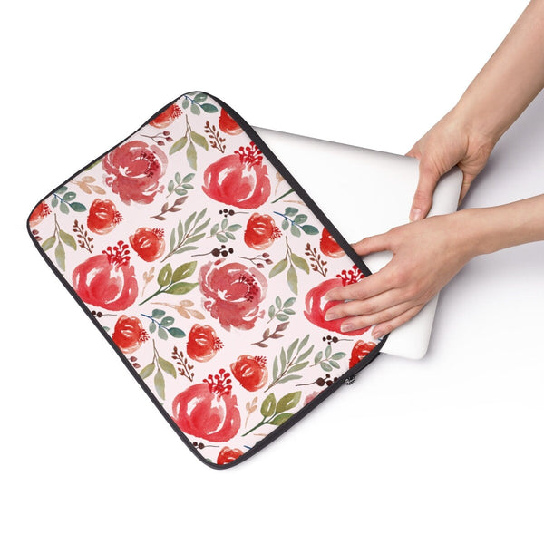 Floral Print Laptop Sleeve, Laptop Cover, Office Supply, Desktop Accessory, Laptop Accessories, Floral Accessories, Work From Home Gift, WFH