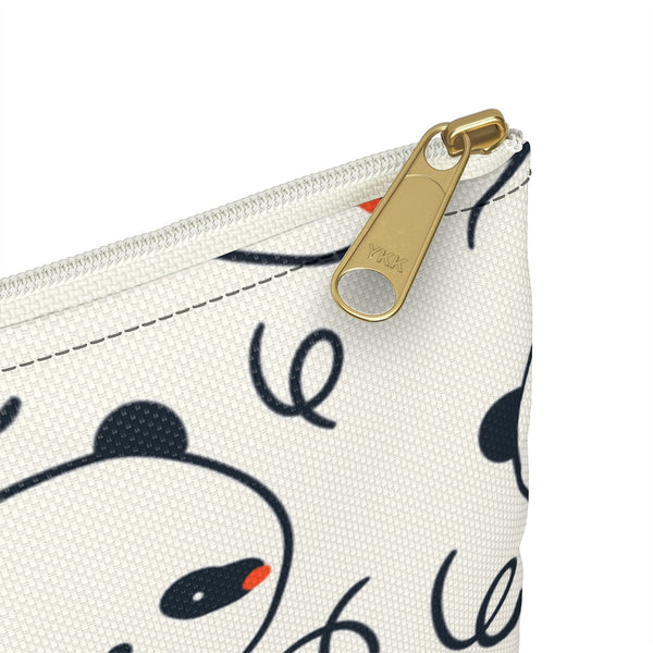 Panda Accessory Pouch, Personalized Pencil Pouch, Accessory Pouch, Panda Print, Custom Accessories, Custom Pouch, Back to School