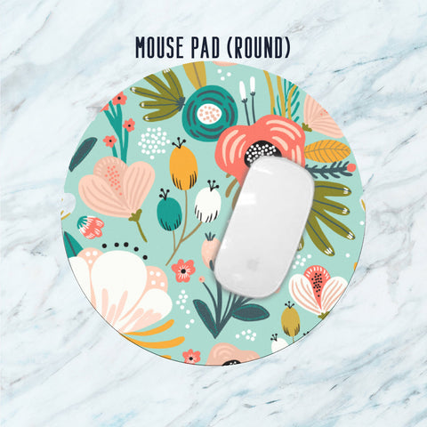Floral Mouse Pad, Desk Accessory, Office Decor for Women, Office Gifts, Print Mouse Pad, Co-worker Gift, Corporate Gift, Work From Home Gift
