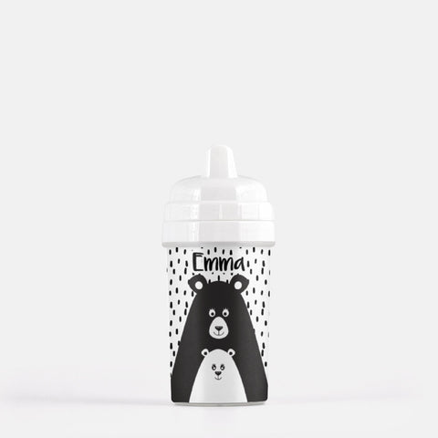 Products Bear Sippy Cup, Baby Bear Sippy Cup, Personalized Sippy Cups, Custom Sippy Cups, Monochrome Sippy Cup, Custom Sippy, Toddler Sippy Cup